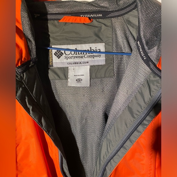 COLUMBIA orange & grey lightweight coat - Picture 2 of 4